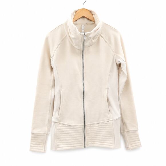 lululemon athletica Jackets & Blazers - Lululemon Radiant Jacket II Sz 8 Light Cream Off White Granola Sporty